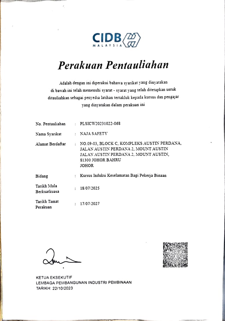 CIDB Certified
