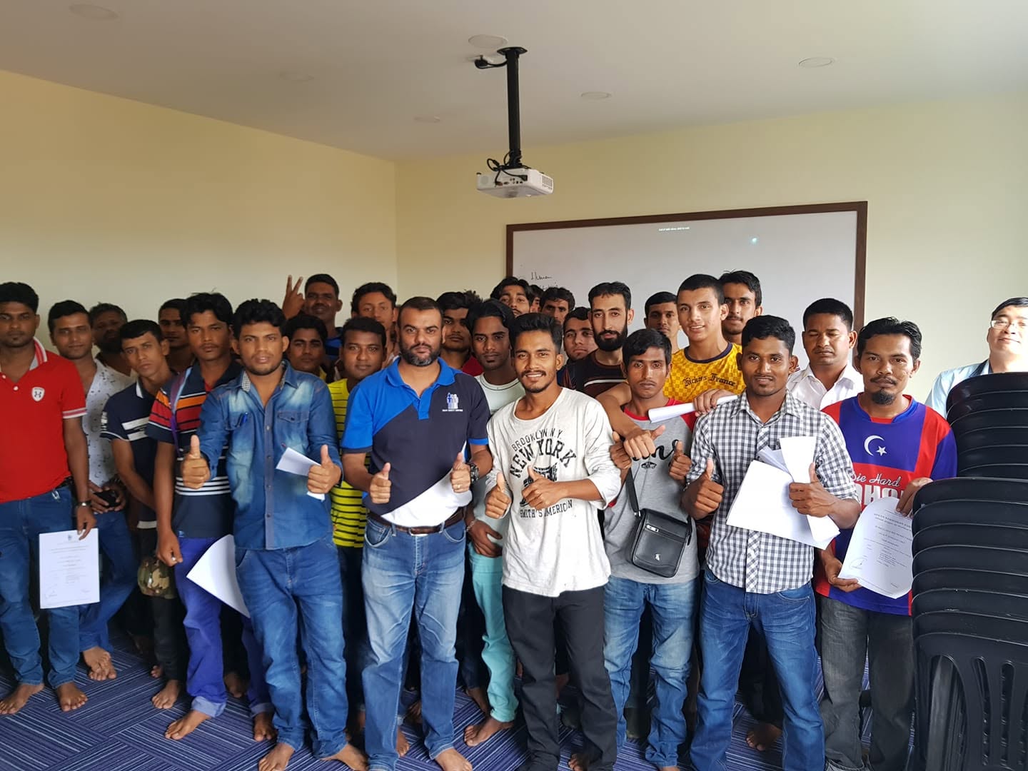 CIDB Green Card induction class group photo with trainees
